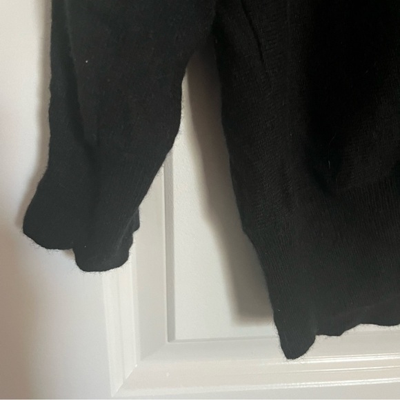 Nougat London black cardiagan sweater. cashmere and angora SZ 1. Quarter sleeve - Picture 3 of 9